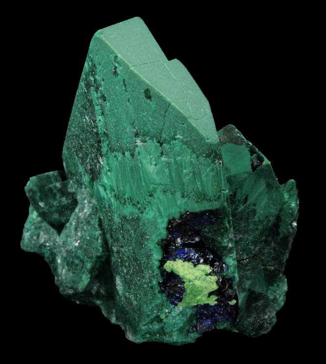 Malachite pseudomorph after Azurite from Tsumeb Mine, Otavi-Bergland District, Oshikoto, Namibia