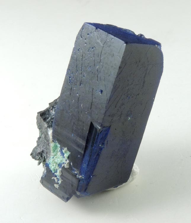 Azurite with Arsentsumebite from Tsumeb Mine, Otavi-Bergland District, Oshikoto, Namibia (Type Locality for Arsentsumebite)