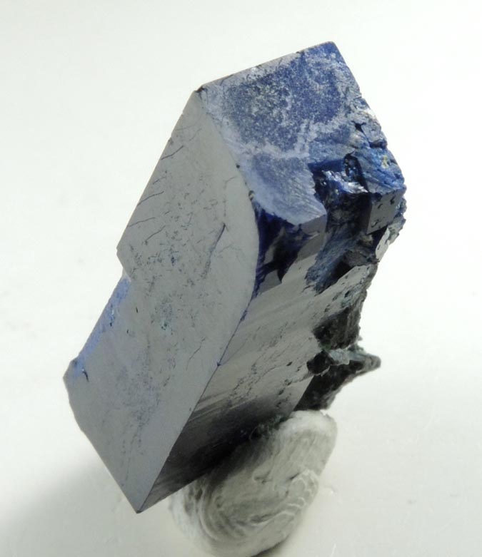 Azurite with Arsentsumebite from Tsumeb Mine, Otavi-Bergland District, Oshikoto, Namibia (Type Locality for Arsentsumebite)