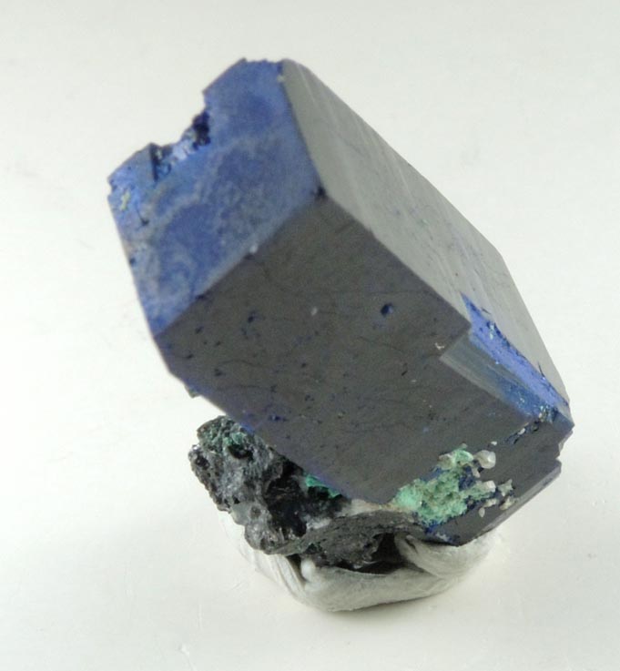 Azurite with Arsentsumebite from Tsumeb Mine, Otavi-Bergland District, Oshikoto, Namibia (Type Locality for Arsentsumebite)