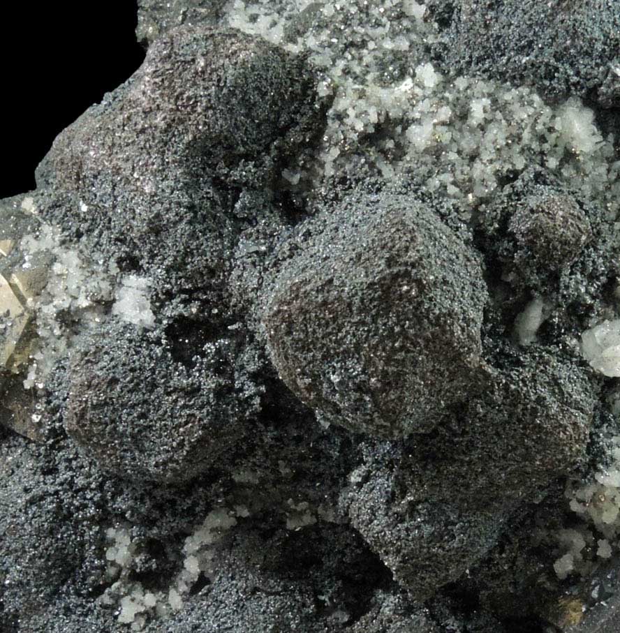 Famatinite with Tennantite on Pyrite from Quiruvilca Mine, Santiago de Chuco Province, La Libertad Department, Peru