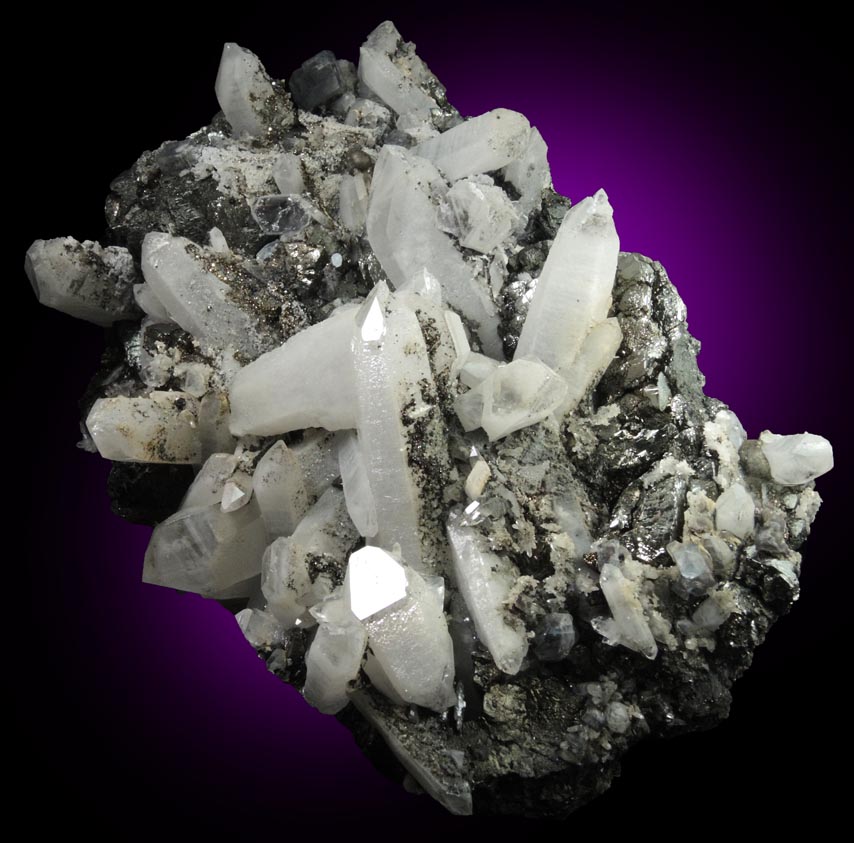 Stannite and Quartz from Yaogangxian Mine, Nanling Mountains, Hunan, China