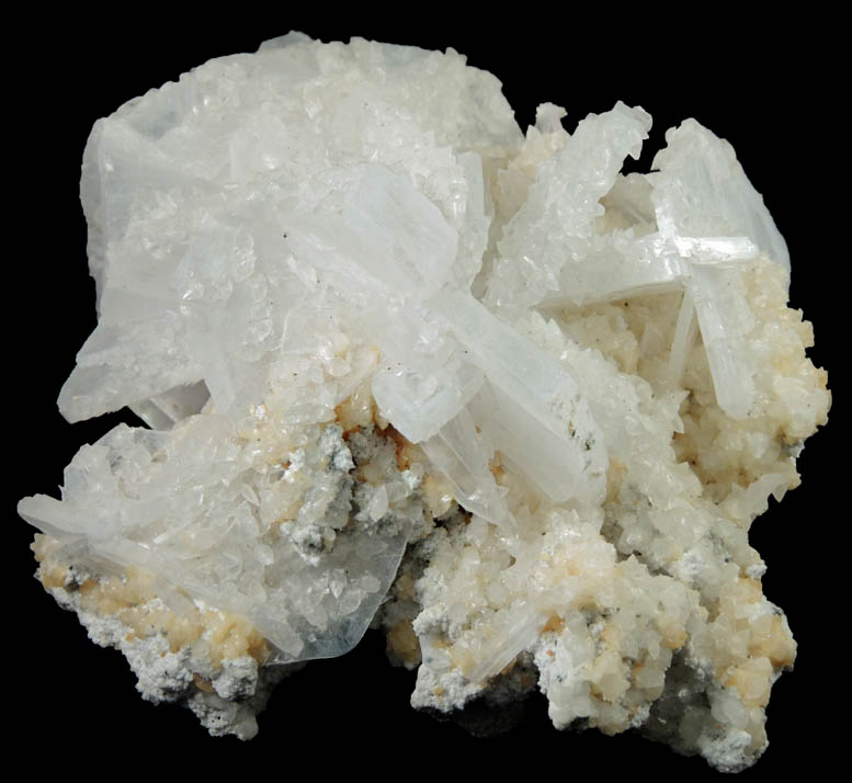 Anhydrite and Calcite from Boccheggiano, Montieri, Grosseto, Tuscany, Italy