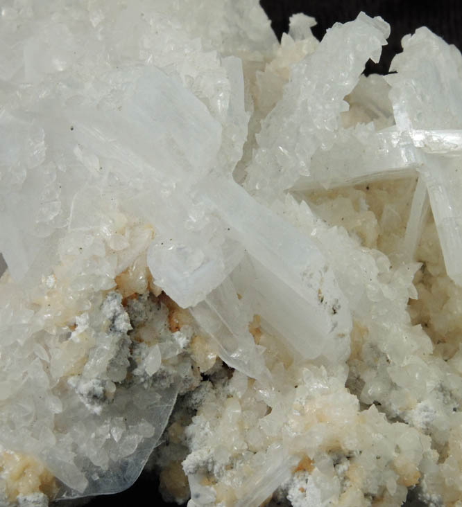 Anhydrite and Calcite from Boccheggiano, Montieri, Grosseto, Tuscany, Italy