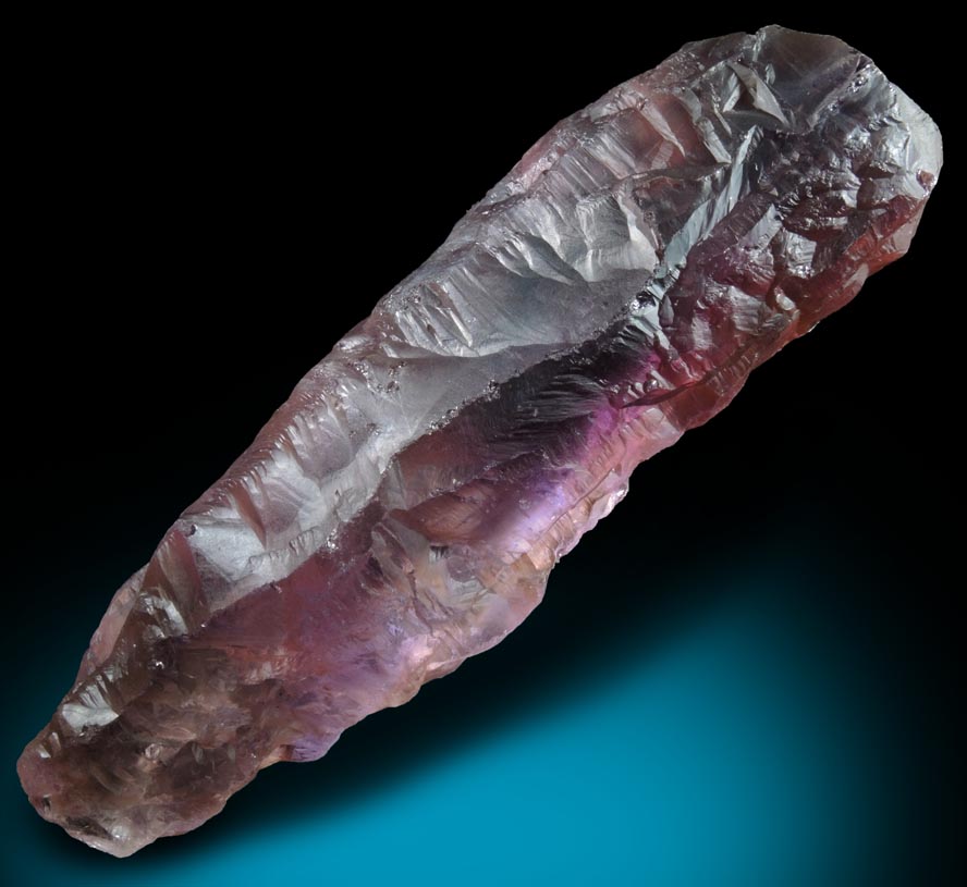 Quartz var. Ametrine Crystal (rare combination of amethyst and citrine) from Anahi Mine, La Gaiba District, Angel Sandoval Province, Santa Cruz Department, Bolivia