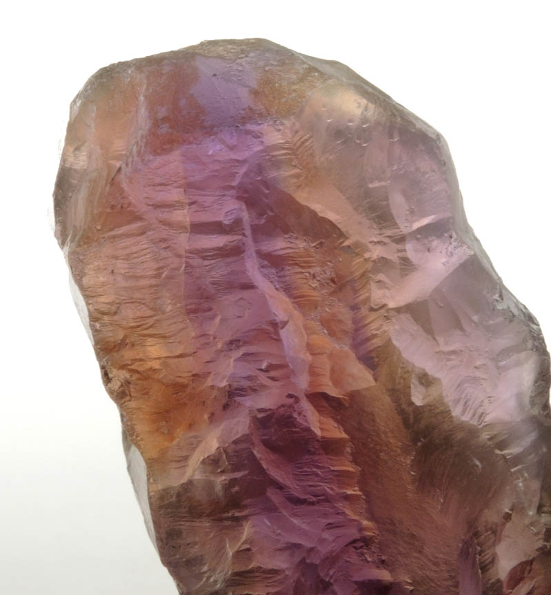 Quartz var. Ametrine Crystal (rare combination of amethyst and citrine) from Anahi Mine, La Gaiba District, Angel Sandoval Province, Santa Cruz Department, Bolivia