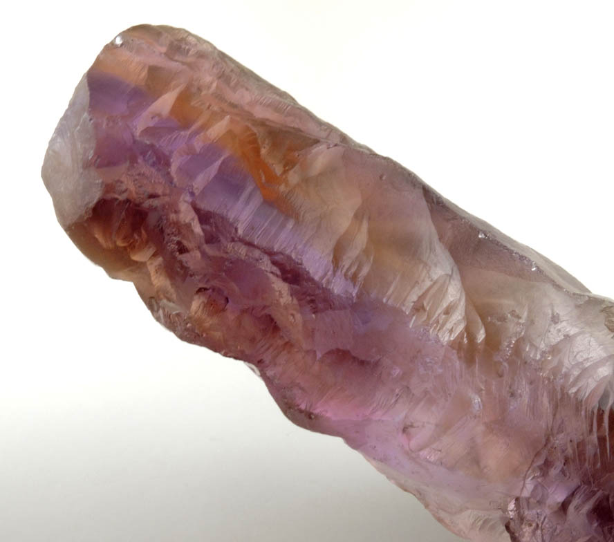 Quartz var. Ametrine Crystal (rare combination of amethyst and citrine) from Anahi Mine, La Gaiba District, Angel Sandoval Province, Santa Cruz Department, Bolivia