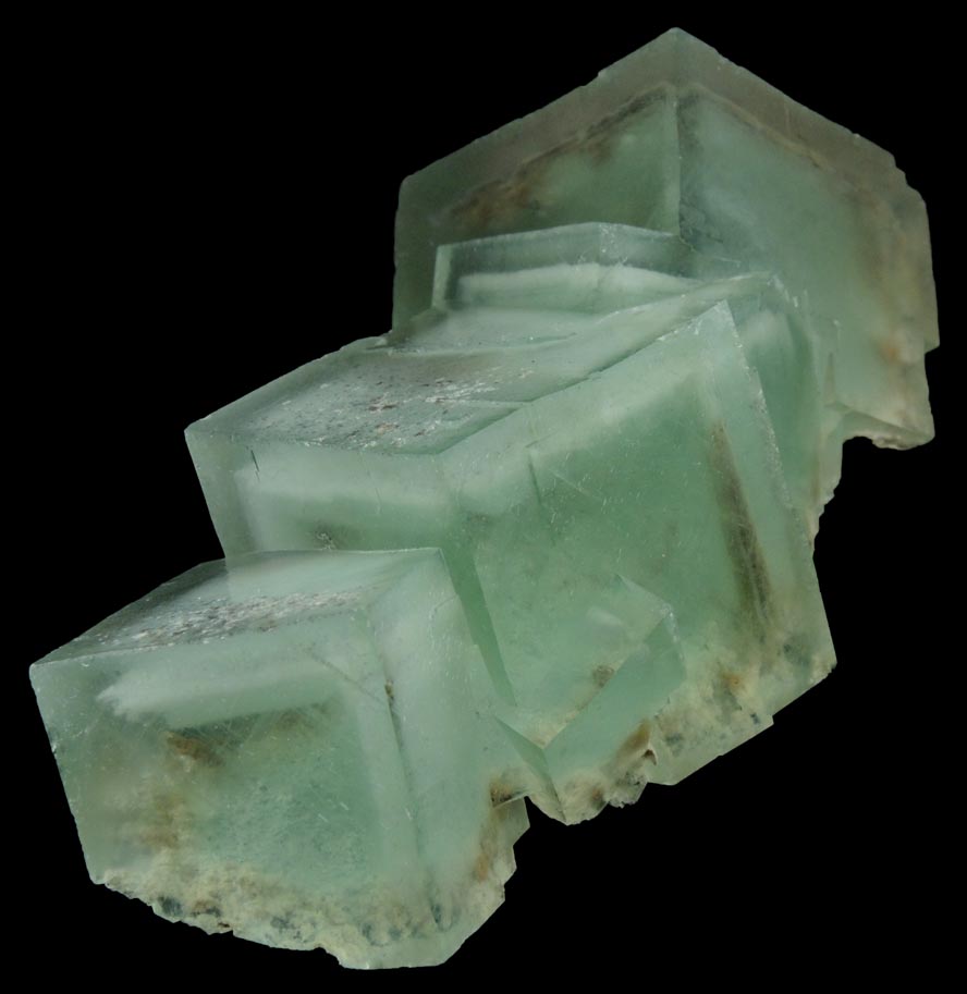 Fluorite with internal phantom-growth zones from Yaogangxian Mine, Nanling Mountains, Hunan, China