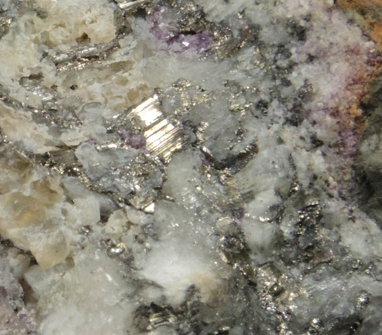 Melonite with Fluorite from Cripple Creek District, Teller County, Colorado