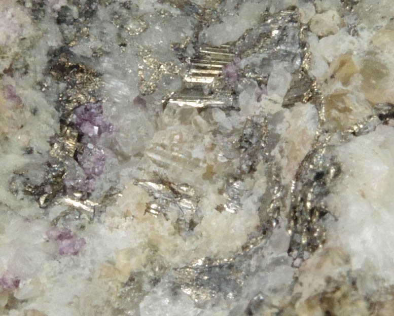 Melonite with Fluorite from Cripple Creek District, Teller County, Colorado