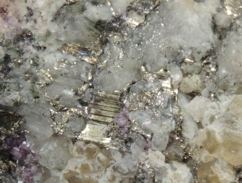 Melonite with Fluorite from Cripple Creek District, Teller County, Colorado