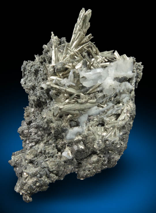 Hauchecornite, Millerite, Quartz (part of Hauchecornite type specimen) from Grube Friedrich, Schnstein, Siegerland, Rheinland-Pfalz, Germany (Type Locality for Hauchecornite)