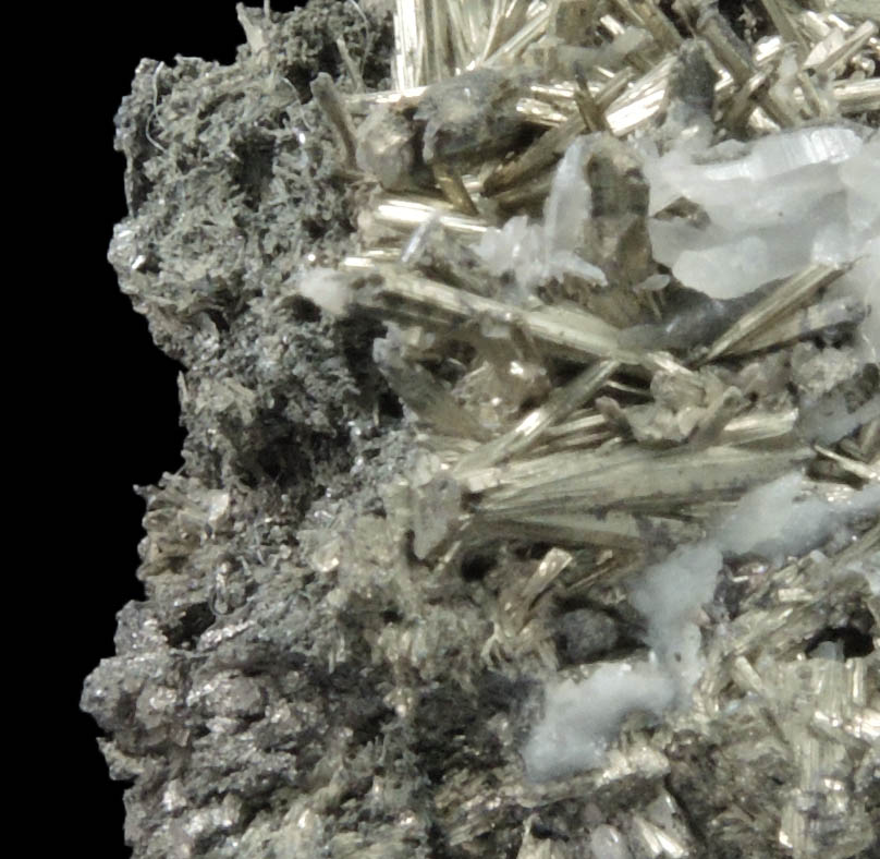 Hauchecornite, Millerite, Quartz (part of Hauchecornite type specimen) from Grube Friedrich, Schnstein, Siegerland, Rheinland-Pfalz, Germany (Type Locality for Hauchecornite)