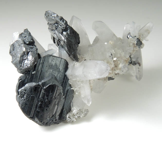 Hematite on Quartz from Cavradischlucht (Cavradi Gorge), Tujetsch, Grischun (Graubnden), Switzerland