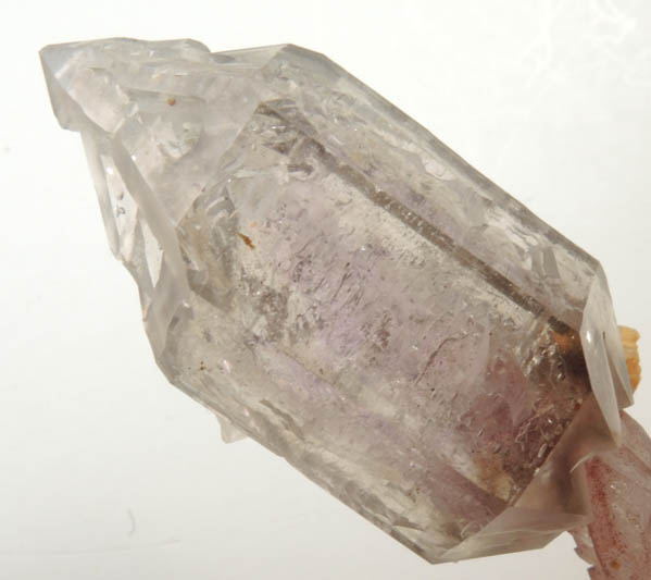 Quartz var. Smoky-Amethyst Quartz scepter-shaped formation with Hematite inclusions from Goboboseb Mountains, 43 km west of Brandberg Mountain, Erongo region, Namibia