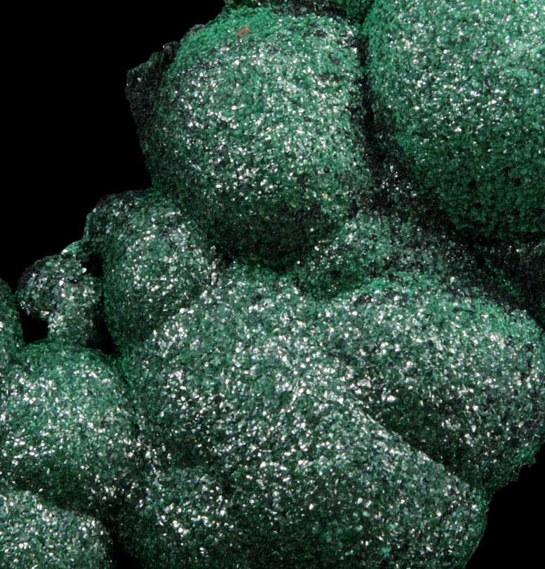 Malachite from Kambove Mining District, 130 km NW of Lubumbashi, Katanga Copperbelt, Lualaba Province, Democratic Republic of the Congo