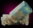 Beryl var. Aquamarine with Hyalite Opal from Erongo Mountains, 20 km north of Usakos, Damaraland, Namibia