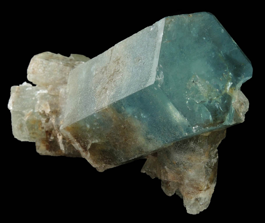 Beryl var. Aquamarine with Hyalite Opal from Erongo Mountains, 20 km north of Usakos, Damaraland, Namibia