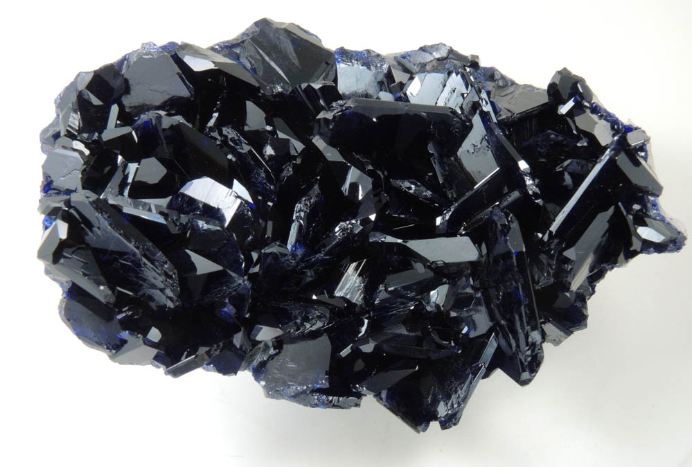 Azurite (twinned crystals) from Tsumeb Mine, Easter Pocket, Otavi-Bergland District, Oshikoto, Namibia