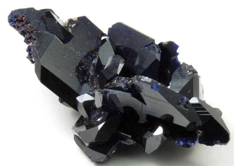 Azurite (twinned crystals) from Tsumeb Mine, Easter Pocket, Otavi-Bergland District, Oshikoto, Namibia