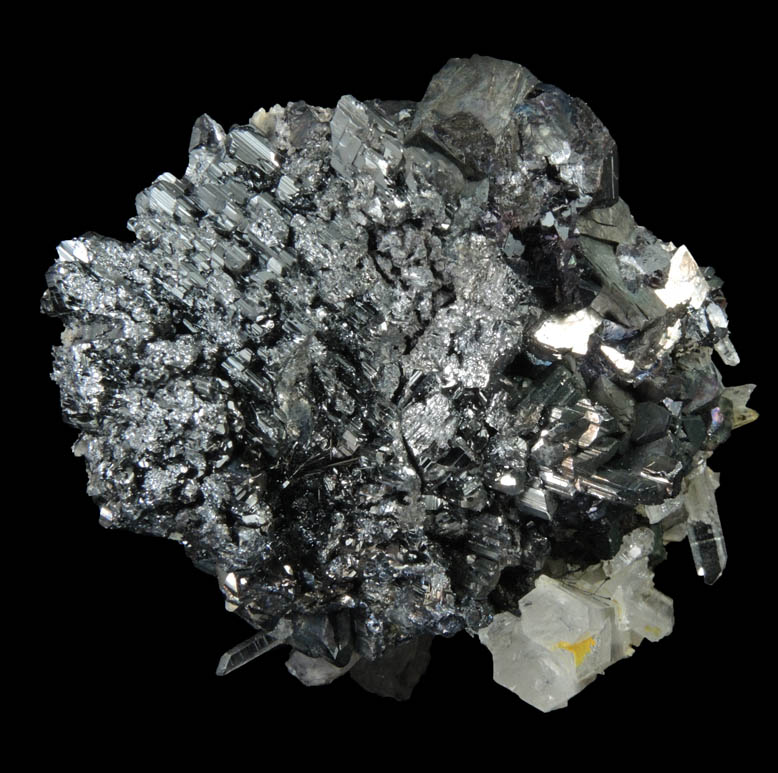Bournonite with Quartz and Arsenopyrite from Yaogangxian Mine, Nanling Mountains, Hunan, China