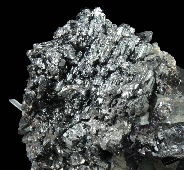 Bournonite with Quartz and Arsenopyrite from Yaogangxian Mine, Nanling Mountains, Hunan, China