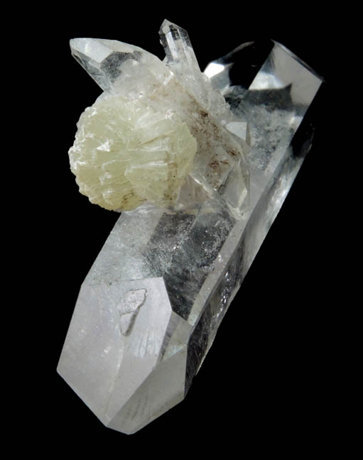 Quartz with Prehnite from Erongo Mountains, 20 km north of Usakos, Damaraland, Namibia