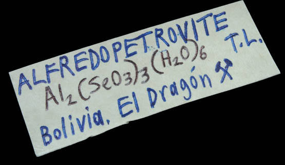 Alfredopetrovite with Chalcomenite from Mina El Dragn, Antonio Quijarro Province, Potos, Bolivia (Type Locality for Alfredopetrovite)