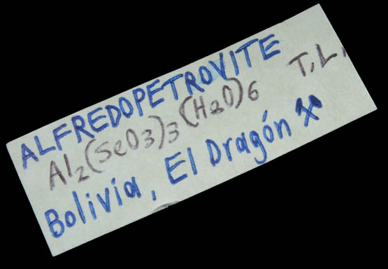 Alfredopetrovite, Chalcomenite, Ahlfeldite from Mina El Dragn, Antonio Quijarro Province, Potos, Bolivia (Type Locality for Alfredopetrovite)