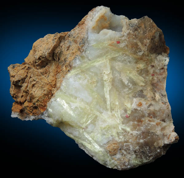 Carpathite in Quartz from Los Picachos, San Benito County, California