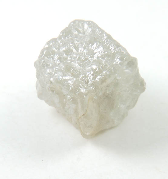 Diamond (2.31 carat gray cubic cavernous crystal) from Mbuji-Mayi, 300 km east of Tshikapa, Democratic Republic of the Congo