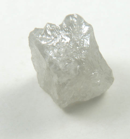Diamond (1.22 carat gray cubic cavernous crystal) from Mbuji-Mayi, 300 km east of Tshikapa, Democratic Republic of the Congo