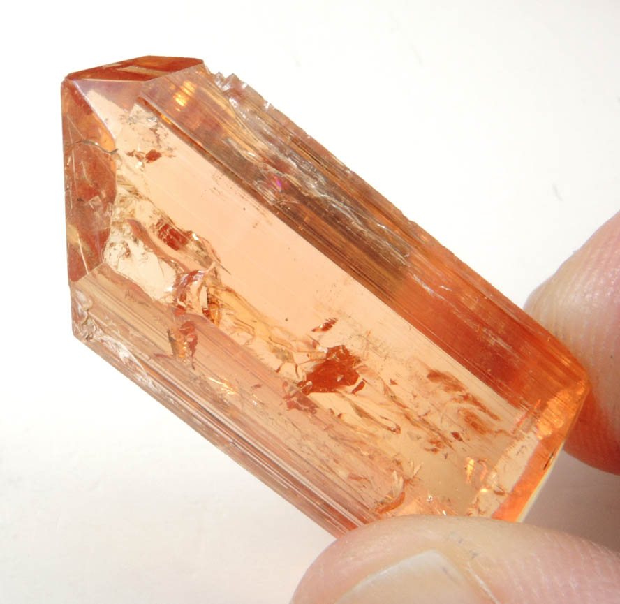 Topaz var. Imperial Topaz from Ouro Preto, Minas Gerais, Brazil