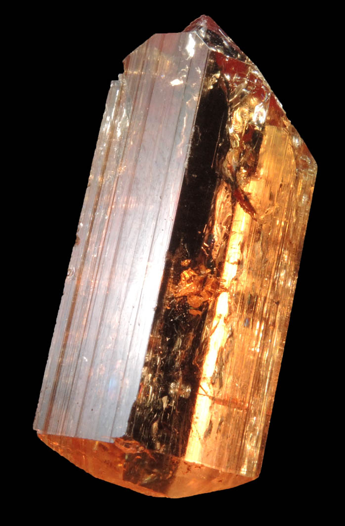 Topaz var. Imperial Topaz from Ouro Preto, Minas Gerais, Brazil