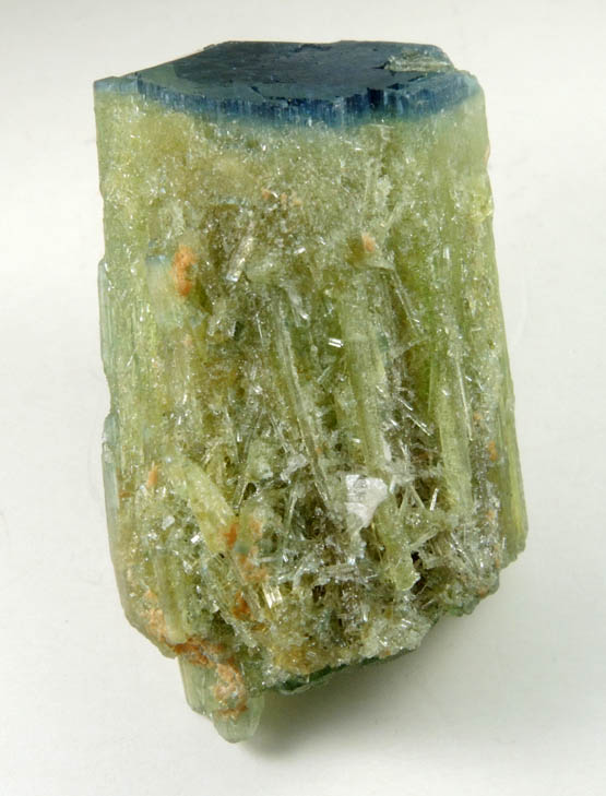 Elbaite Tourmaline (with blue termination) from Kamdesh District, Nuristan Province, Afghanistan