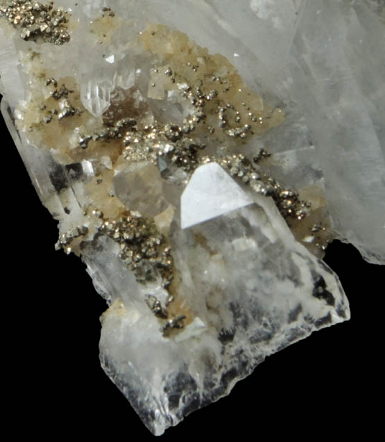 Quartz with Pyrite from Deveti Septemvri Mine, Madan District, Rhodope Mountains, Bulgaria