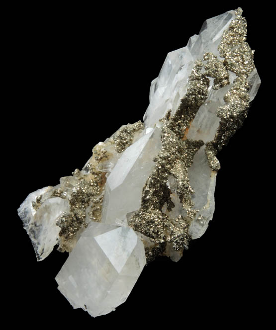 Quartz with Pyrite from Deveti Septemvri Mine, Madan District, Rhodope Mountains, Bulgaria