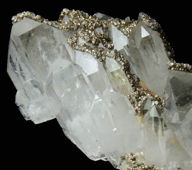 Quartz with Pyrite from Deveti Septemvri Mine, Madan District, Rhodope Mountains, Bulgaria