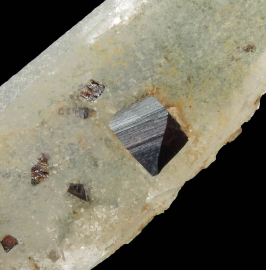 Anatase on Quartz from Carballeda de Valdeorras, Orense, Galicia, Spain