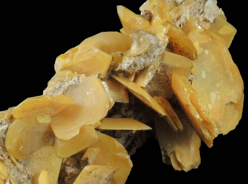 Wulfenite from Touissit Mine, 21 km SSE of Oujda, Jerada Province, Oriental, Morocco