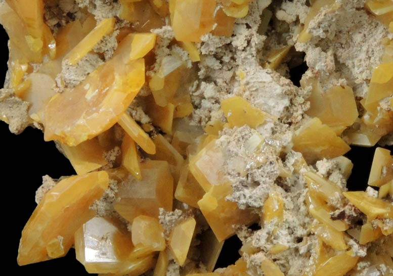 Wulfenite from Touissit Mine, 21 km SSE of Oujda, Jerada Province, Oriental, Morocco