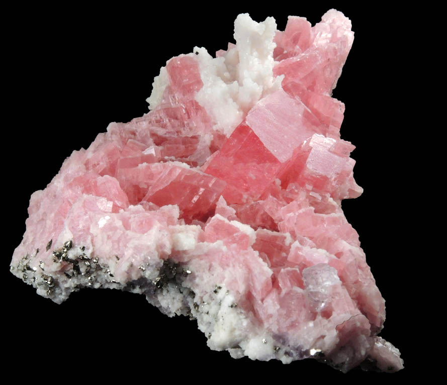 Rhodochrosite, Fluorite, Pyrite, Quartz from Sweet Home Mine, Buckskin Gulch, Alma District, Park County, Colorado