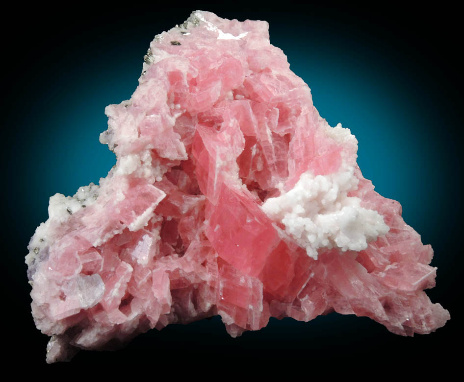 Rhodochrosite, Fluorite, Pyrite, Quartz from Sweet Home Mine, Buckskin Gulch, Alma District, Park County, Colorado