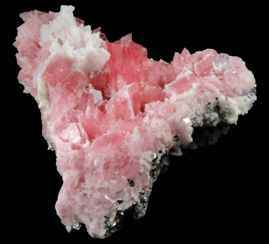 Rhodochrosite, Fluorite, Pyrite, Quartz from Sweet Home Mine, Buckskin Gulch, Alma District, Park County, Colorado