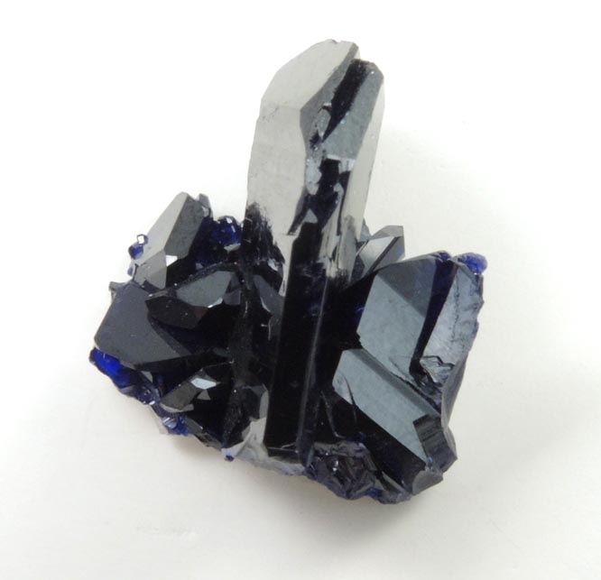 Azurite (twinned crystals) from Tsumeb Mine, Easter Pocket, Otavi-Bergland District, Oshikoto, Namibia