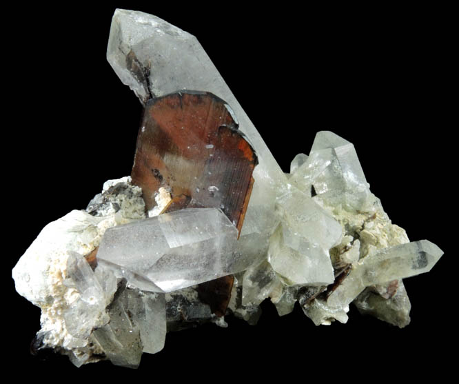 Brookite and Quartz from Kharan District, Baluchistan, Pakistan