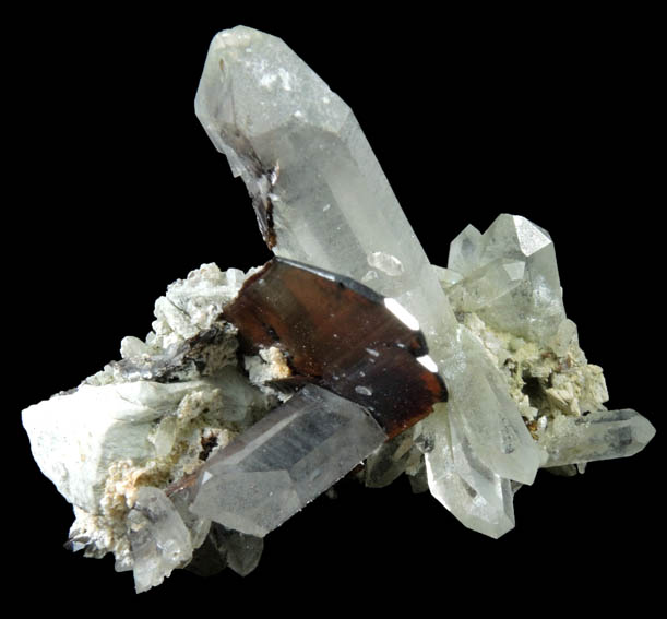 Brookite and Quartz from Kharan District, Baluchistan, Pakistan