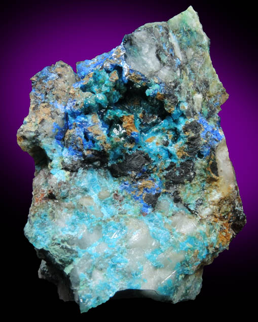 Caledonite and Linarite from Reward Mine, Inyo County, California