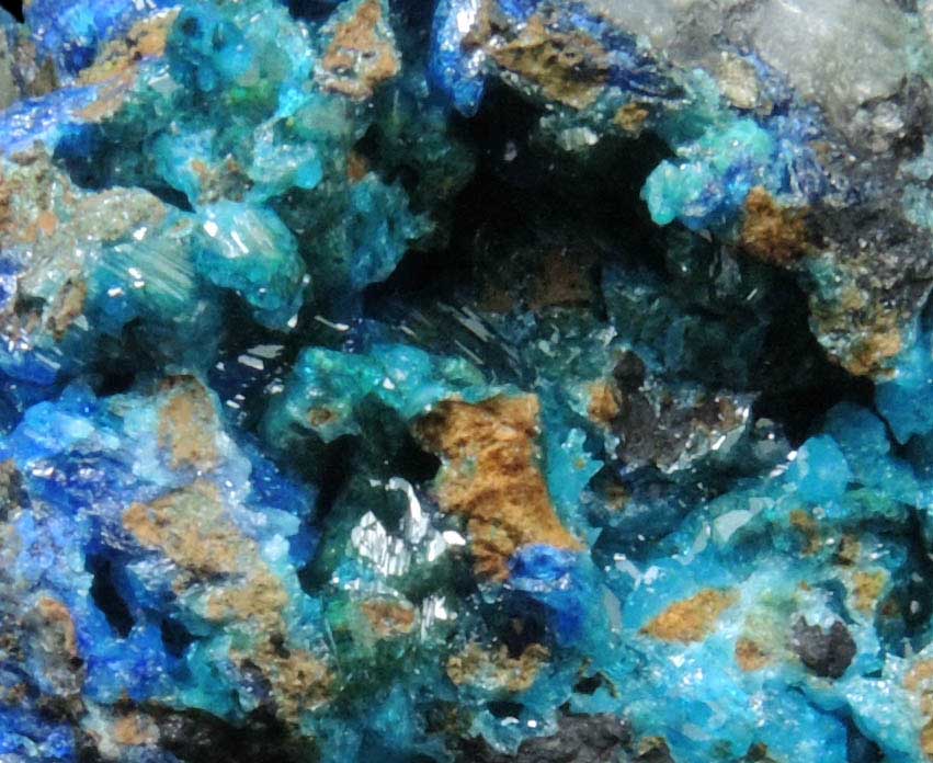 Caledonite and Linarite from Reward Mine, Inyo County, California