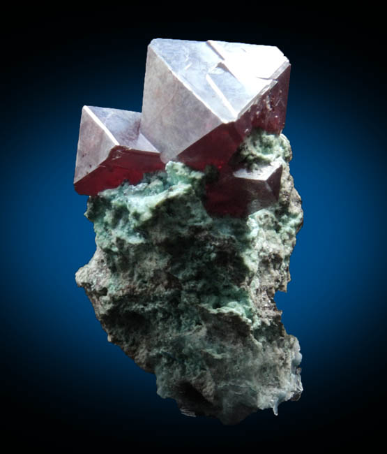 Cuprite on Chrysocolla from Mashamba West Mine, 13 km west of Kolwezi, Katanga Copperbelt, Lualaba Province, Democratic Republic of the Congo